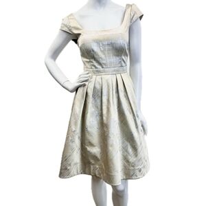 Brocade Fit & Flare Cocktail Dress